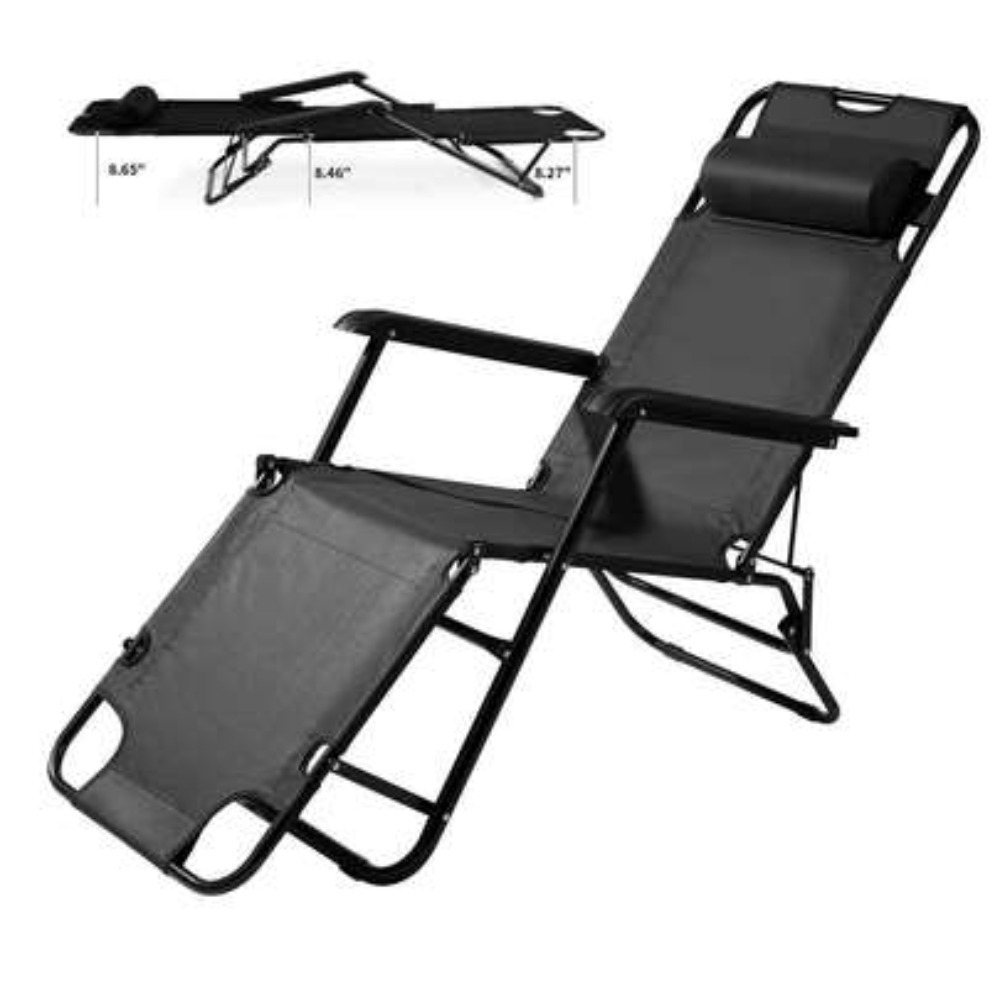 Outdoor Camping Lounge Chairs - Heavy Duty Portable Camping Chair With