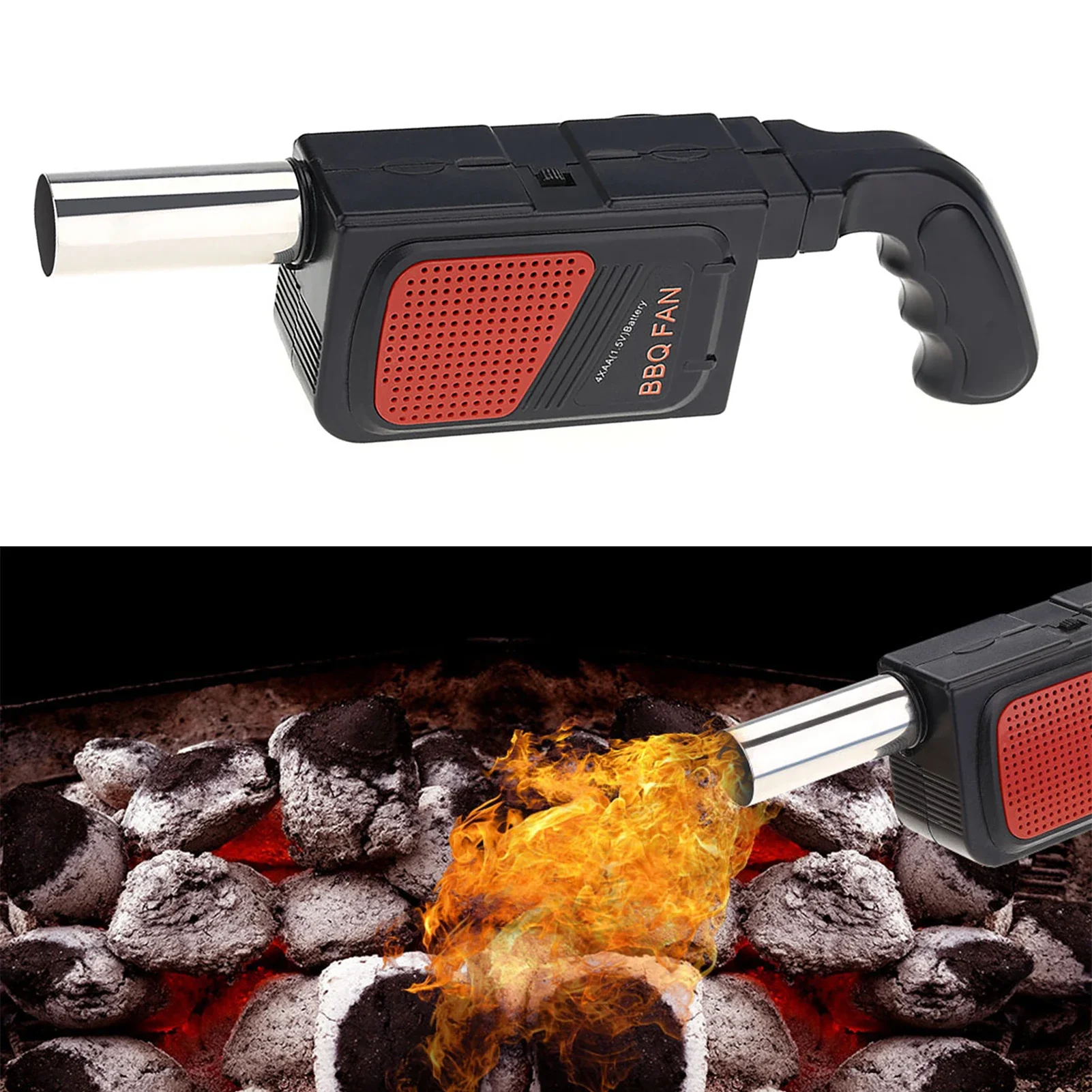 Outdoor Camping Cooking Set - Portable Handheld Electric BBQ Fan Air