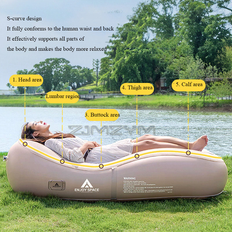 Automatic Inflatable Lazy Sofa - đánh giá và giá Outdoor Camping Lounge Chairs