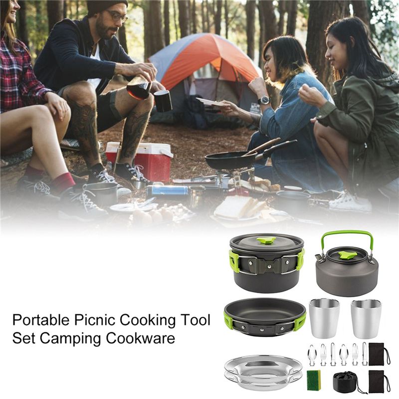 【BUYERS】Camping Cookware Porta - đánh giá và giá Outdoor Camping Cooking Set