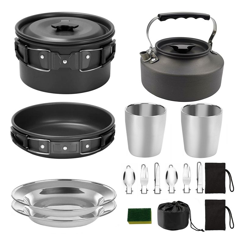 【BUYERS】Camping Cookware Porta - đánh giá và giá Outdoor Camping Cooking Set