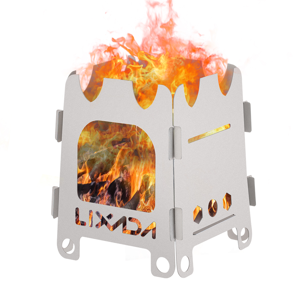 Lixada Titanium/Stainless stee - đánh giá và giá Outdoor Camping Stove Wood