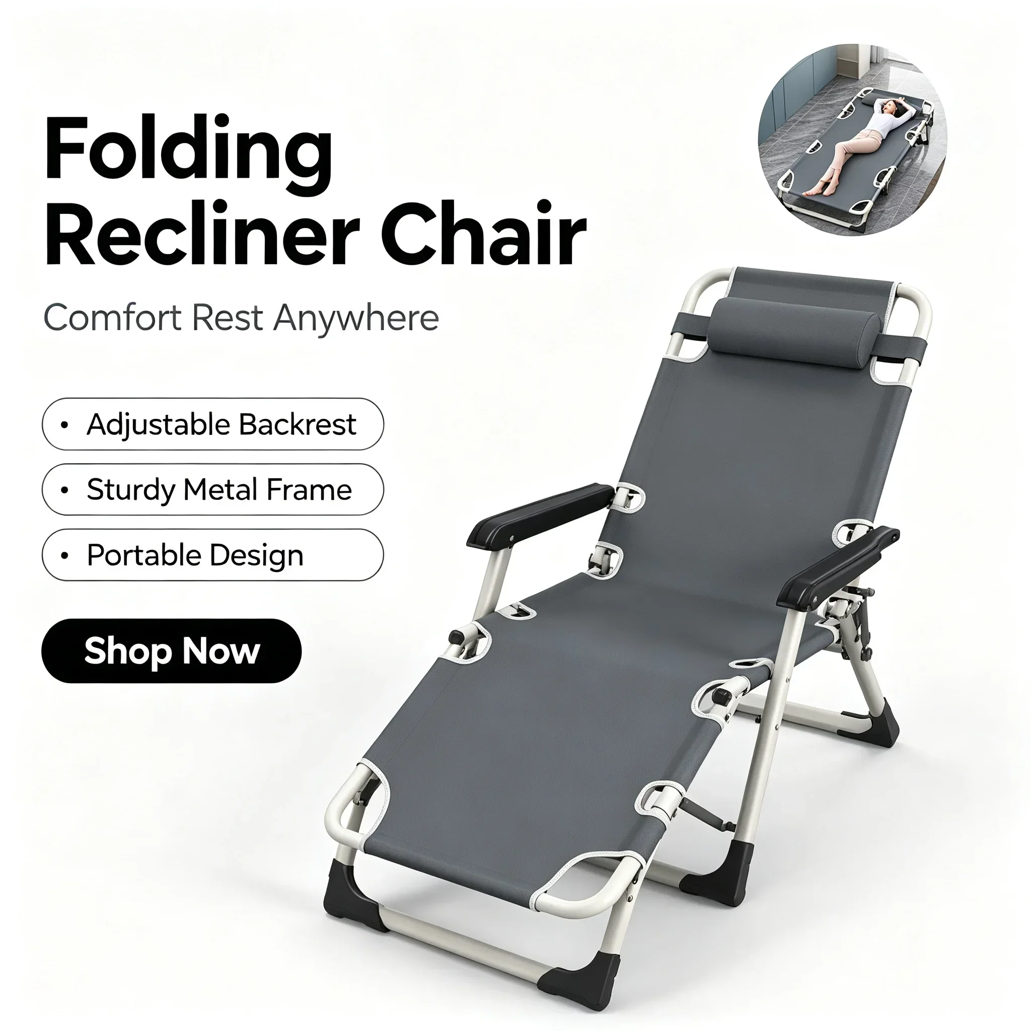 Office Lunch Nap Folding Loung - đánh giá và giá Outdoor Camping Lounge Chairs