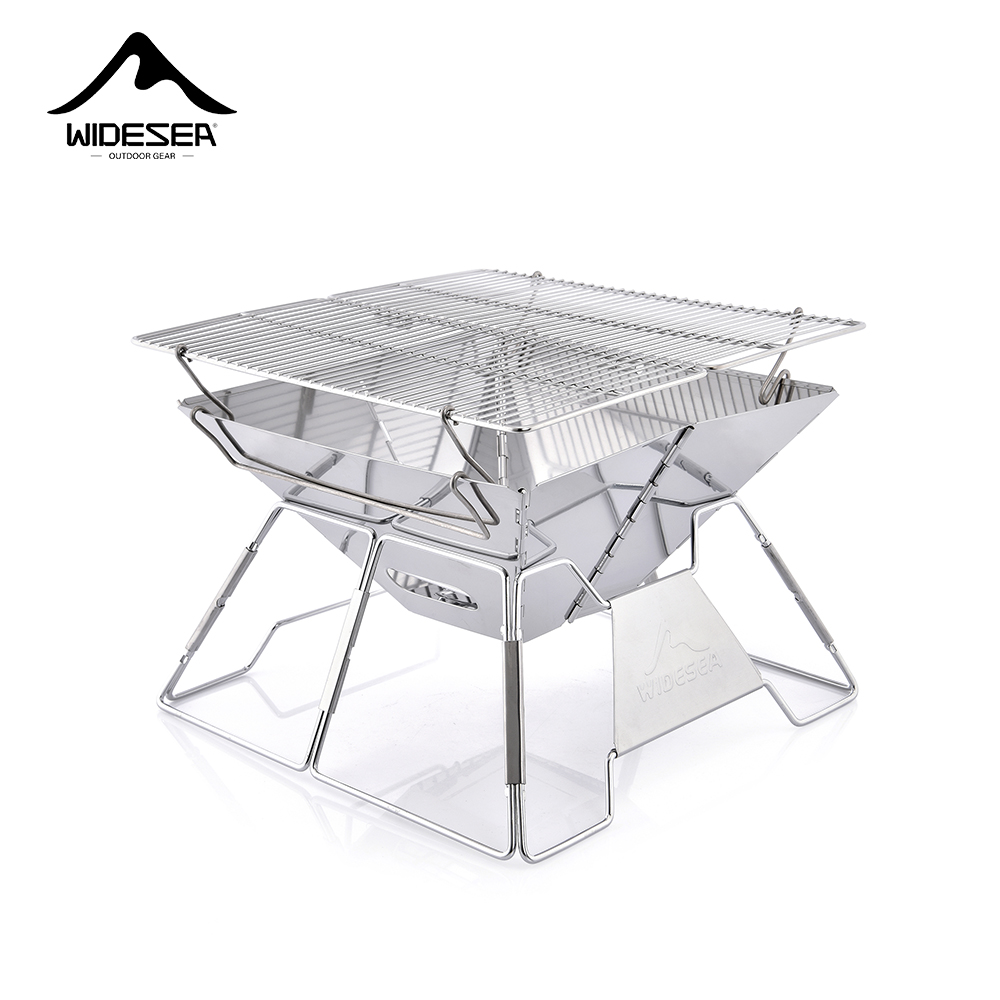 Gấp Nướng Lửa Hố Ngoài Trời Bả - đánh giá và giá Outdoor Camping Cooking Set