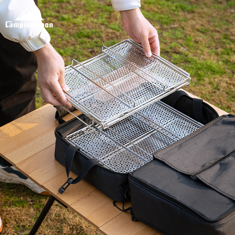 CAMPINGMOON CK-23SF Hexagonal  - đánh giá và giá Outdoor Camping Folding Storage Box