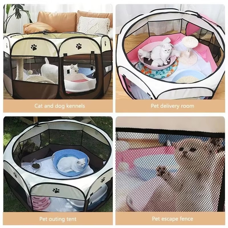 Portable Folding Pet Tent, Oct - đánh giá và giá Outdoor Camping Dog Fence