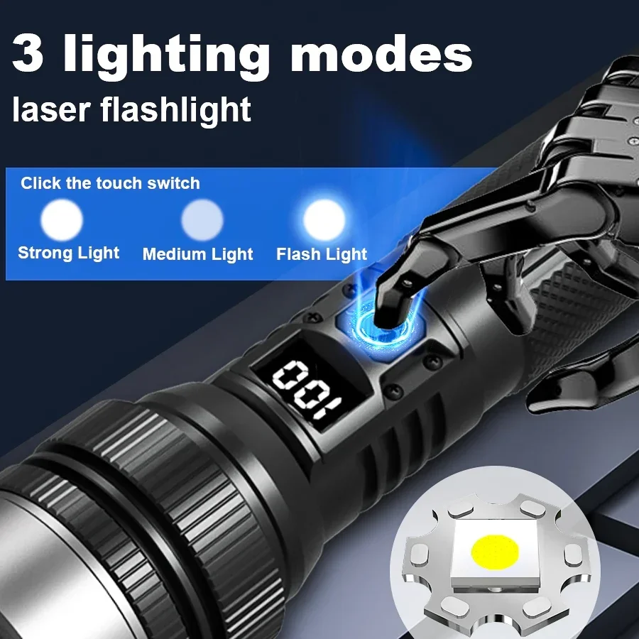 Ultra-Bright Rechargeable Flas - đánh giá và giá Outdoor Camping And Fishing