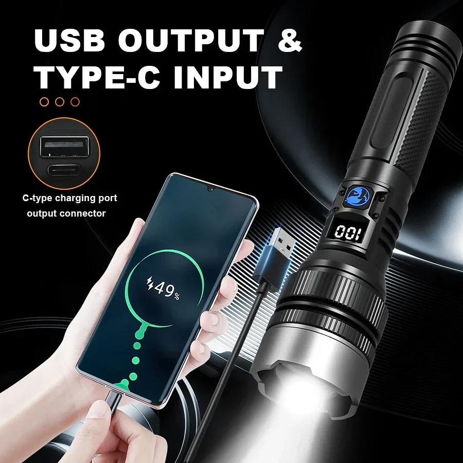 Ultra-Bright Rechargeable Flas - đánh giá và giá Outdoor Camping And Fishing