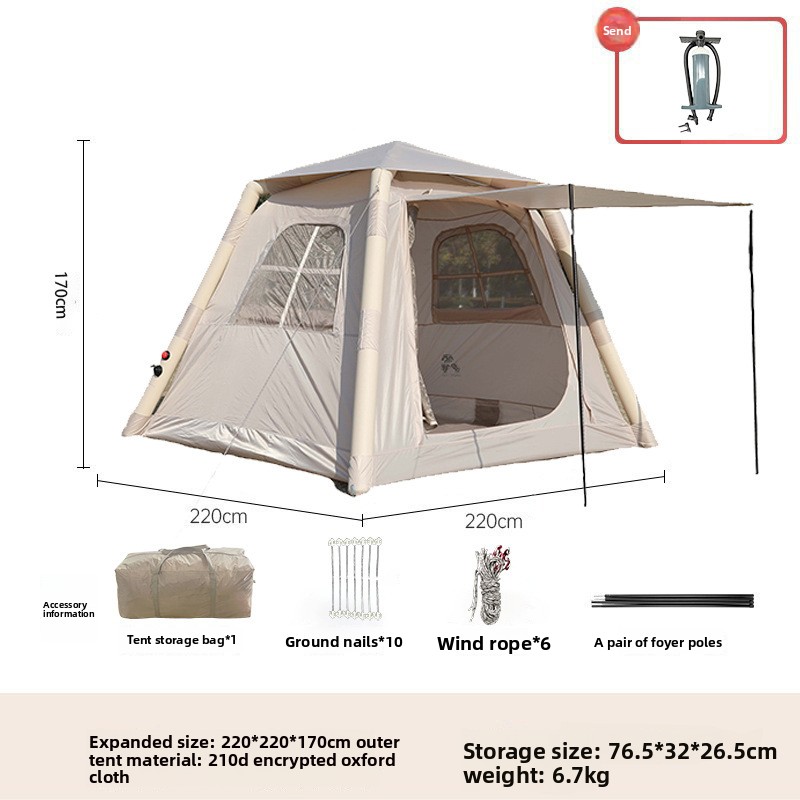 5㎡ Luxury Outdoor Air Tent Cam - đánh giá và giá Outdoor Camping Tent Waterproof