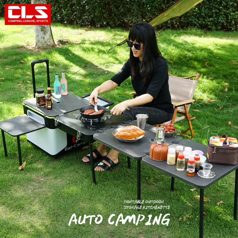 Portable Mobile Camping Kitche - đánh giá và giá Outdoor Camping Folding Storage Box