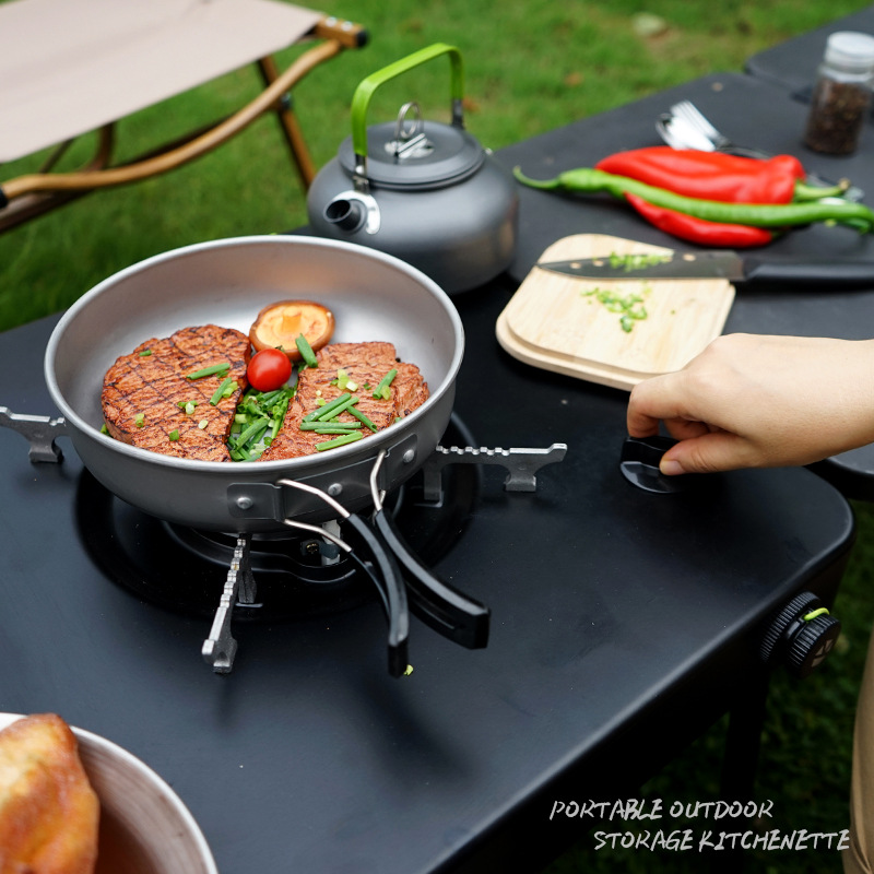 Portable Mobile Camping Kitche - đánh giá và giá Outdoor Camping Folding Storage Box