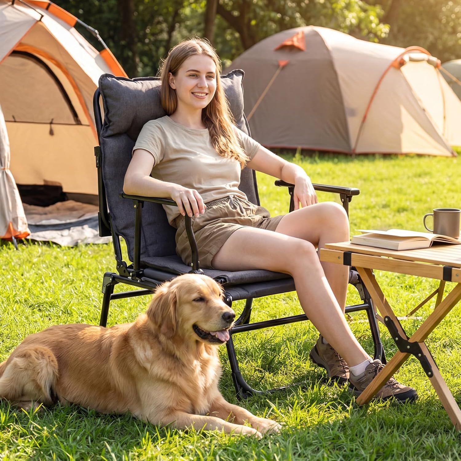 Folding Patio Lounge Chair Set - đánh giá và giá Outdoor Camping Lounge Chairs