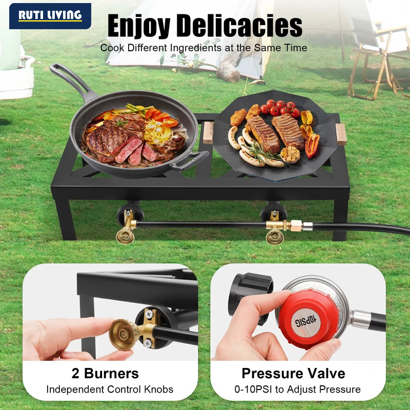 Portable 1/2 Burner Outdoor Ga - đánh giá và giá Outdoor Camping Burner