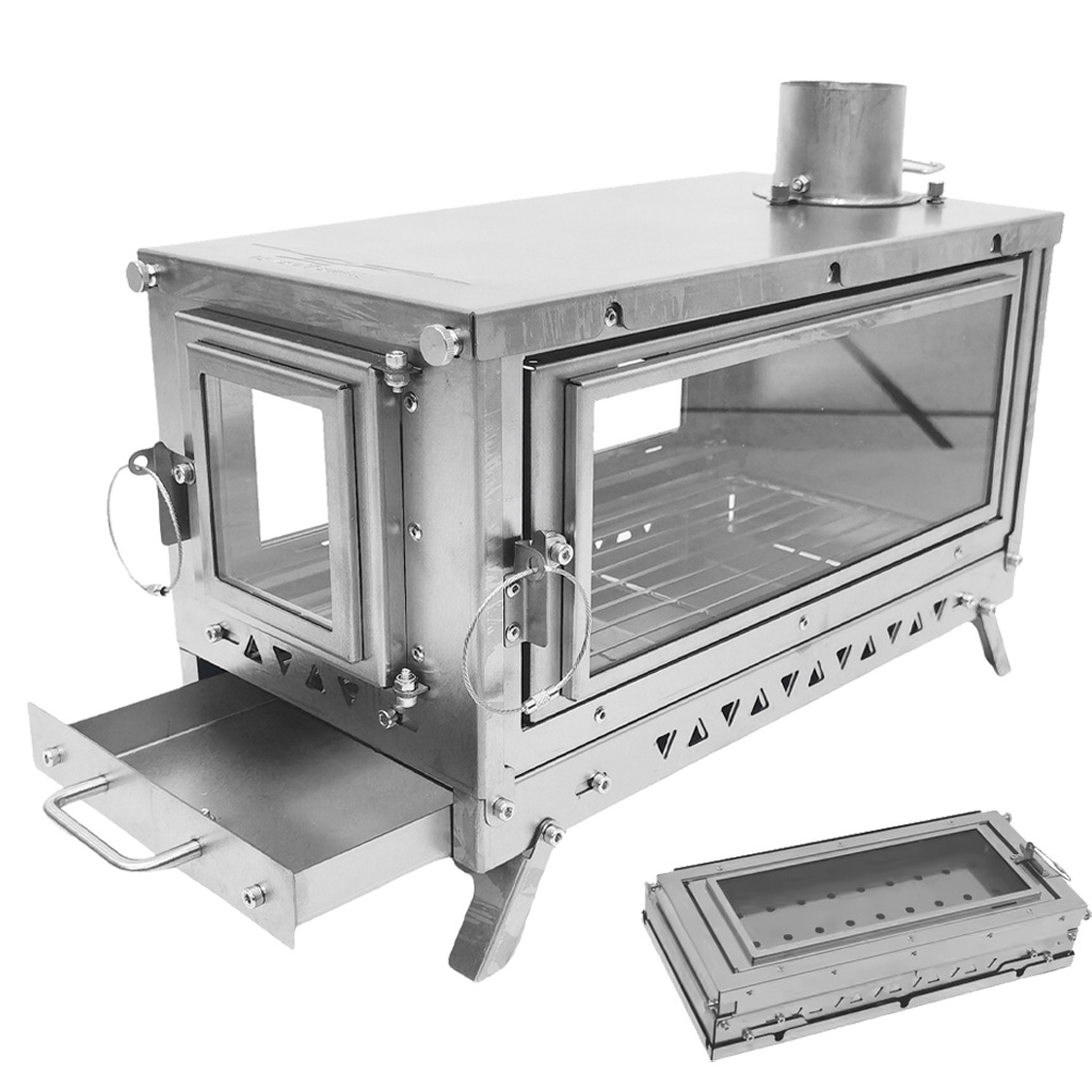 DANCHEL T3 Titanium Tent Stove - đánh giá và giá Outdoor Camping Stove Wood