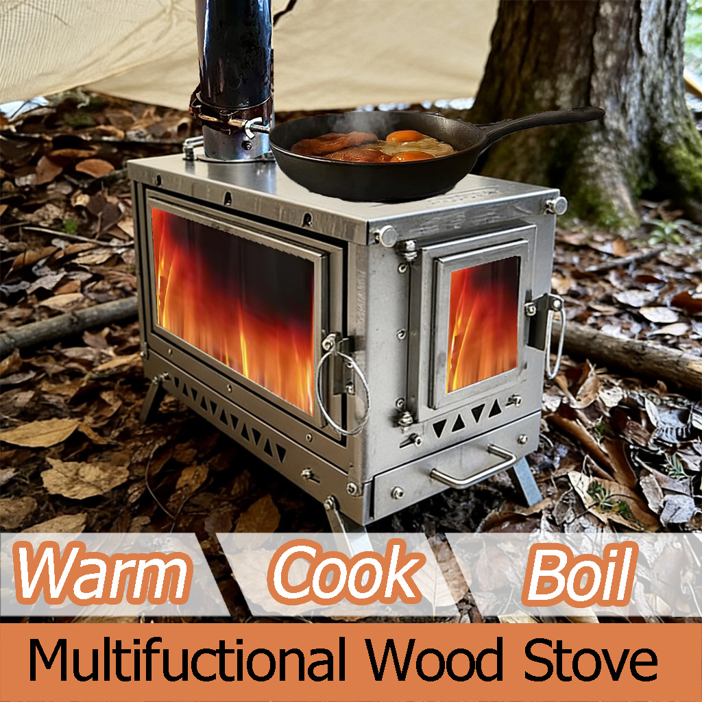 DANCHEL T3 Titanium Tent Stove - đánh giá và giá Outdoor Camping Stove Wood