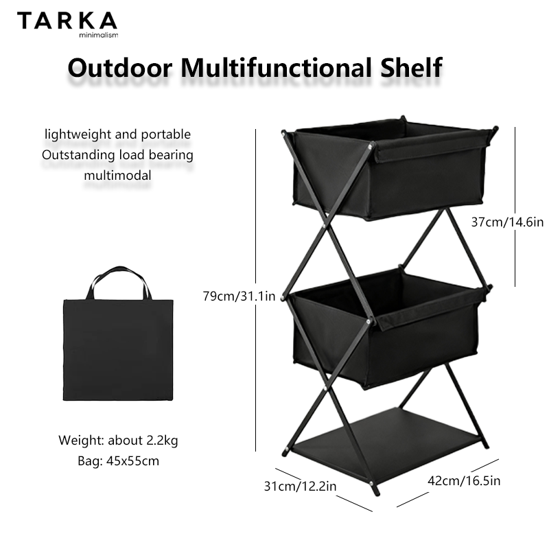 TARKA Camping New Storage Rack - đánh giá và giá Outdoor Camping Folding Storage Box