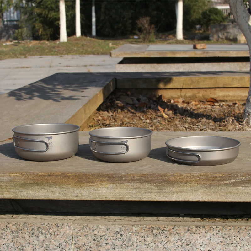Keith 3PCS Titanium Cookware P - đánh giá và giá Outdoor Camping Cooking Set
