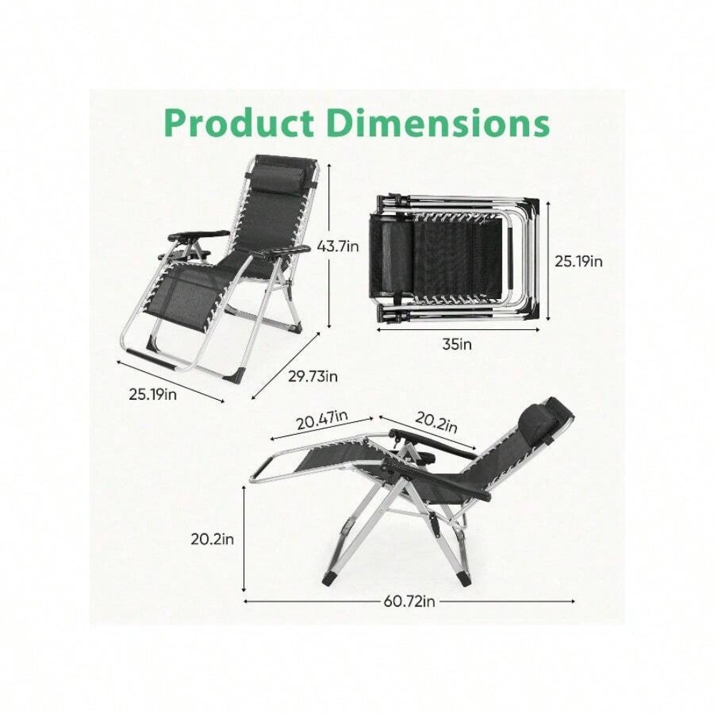 Folding Zero Gravity Chair wit - đánh giá và giá Outdoor Camping Lounge Chairs