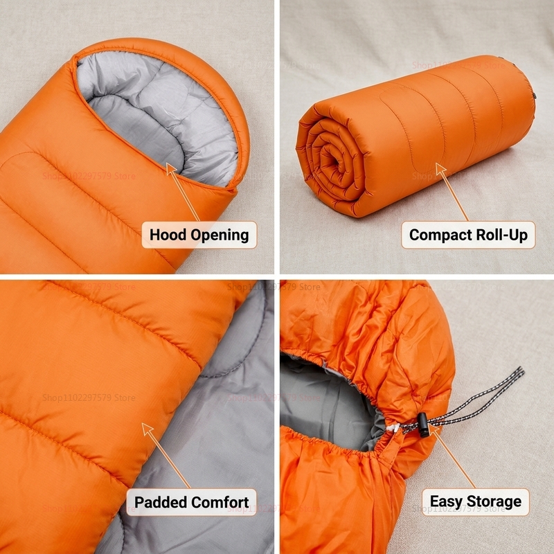 Camping sleeping bag light 4 s - đánh giá và giá Outdoor Camping In Winter
