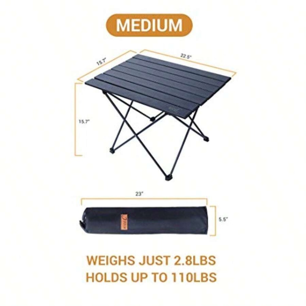 Ultralight Roll Up Aluminum Ca - đánh giá và giá Outdoor Camping Cooking Table