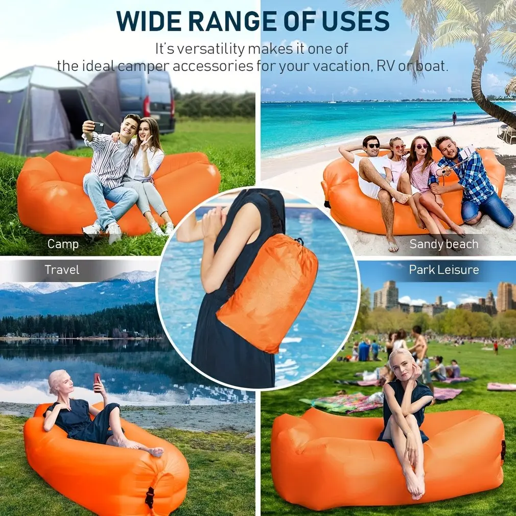 Portable Inflatable Lounger La - đánh giá và giá Outdoor Camping Couch