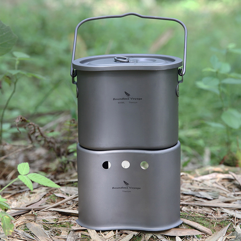 Boundless Voyage Titanium Cook - đánh giá và giá Outdoor Camping Stove Wood