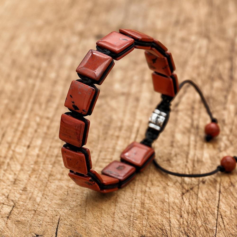 Handmade Natural Red Jasper St - đánh giá và giá Paracord Bracelet
