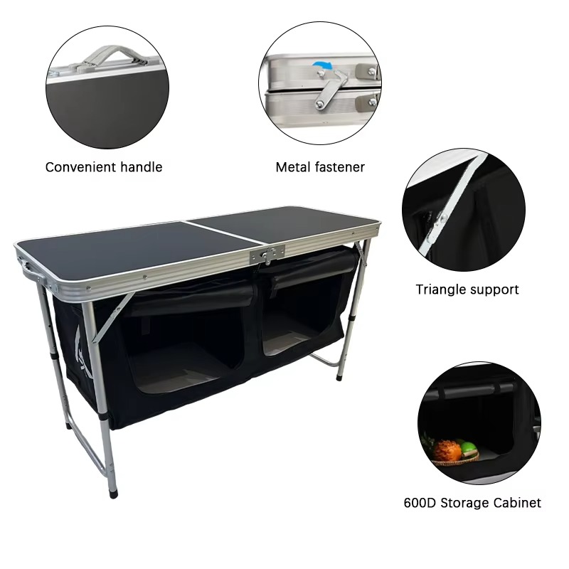 Portable aluminum alloy foldin - đánh giá và giá Outdoor Camping Folding Storage Box
