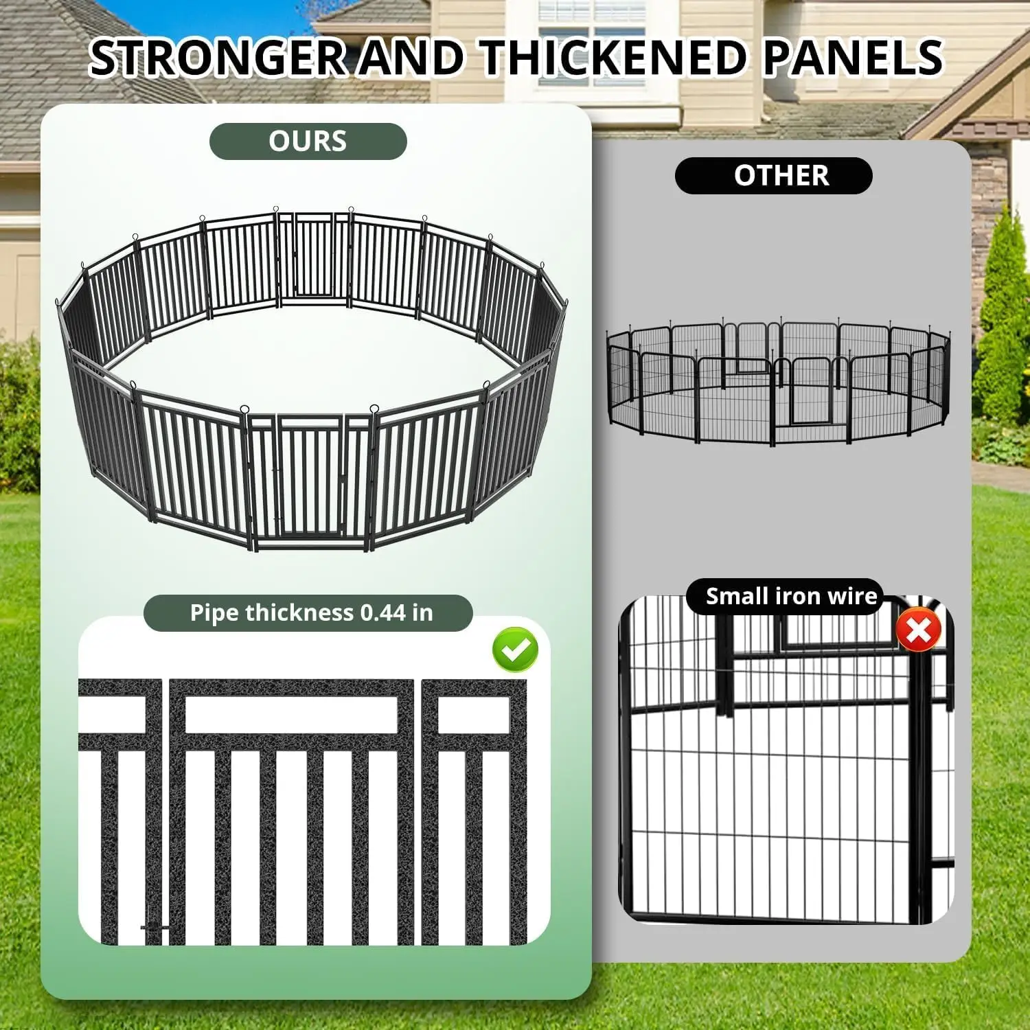 Dog Fence Outdoor Indoor, 47 I - đánh giá và giá Outdoor Camping Dog Fence