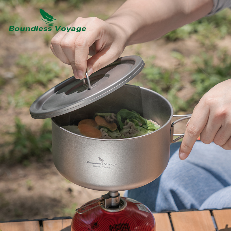Boundless Voyage Titanium Camp - đánh giá và giá Outdoor Camping Cooking Set