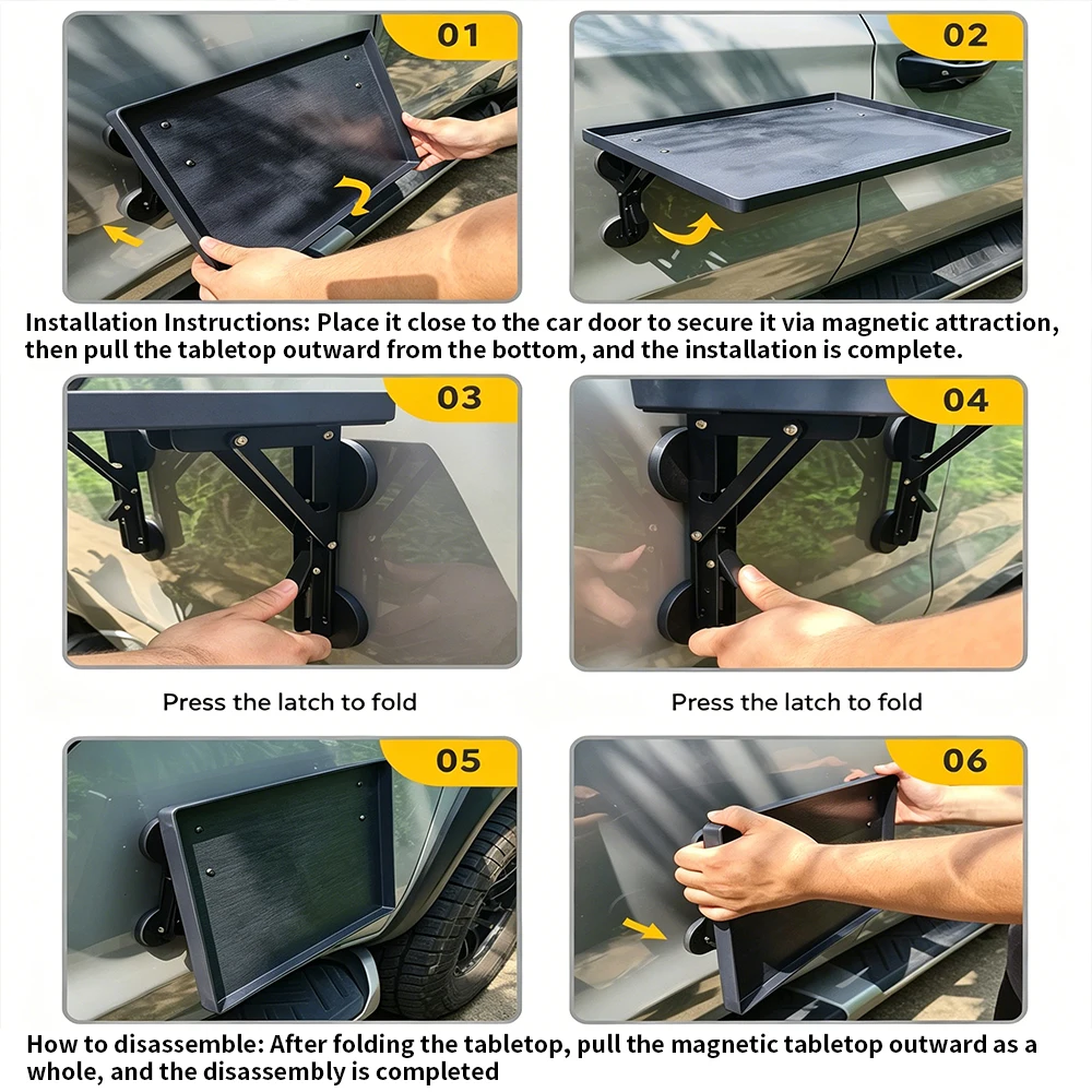 Portable Car Side Door Hanging - đánh giá và giá Outdoor Camping Cooking Table