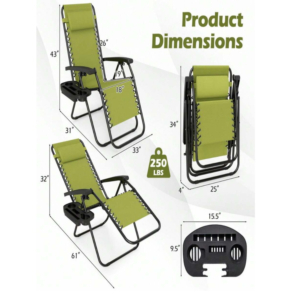 Portable Zero Gravity Chair wi - đánh giá và giá Outdoor Camping Lounge Chairs