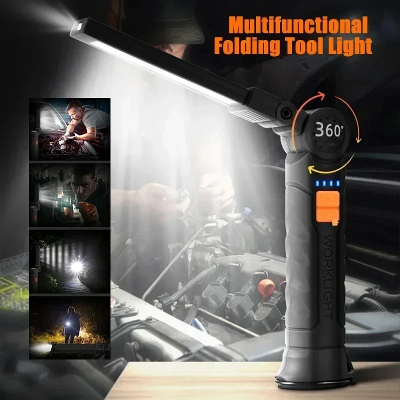 COB LED Folding Flashlight Por - đánh giá và giá Camping Lantern