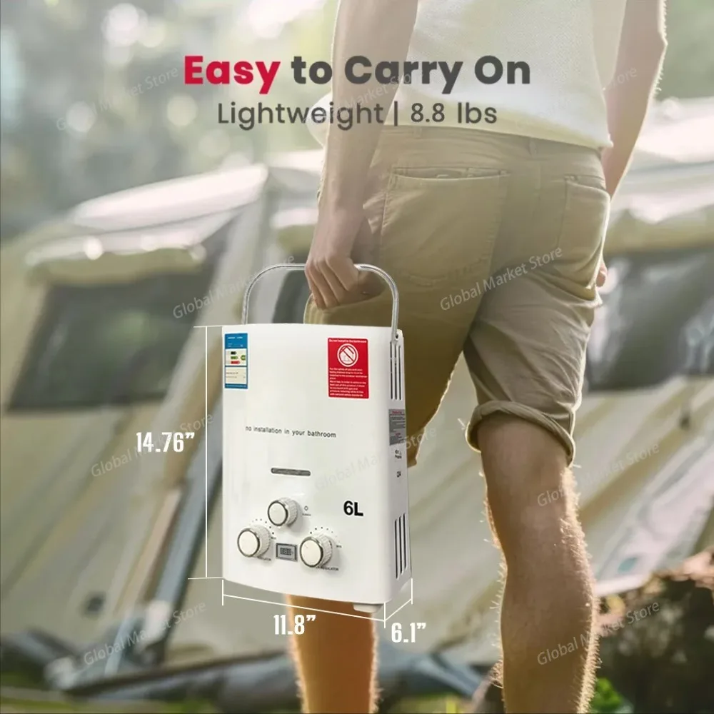 Propane LPG  Gas Tankless Wate - đánh giá và giá Outdoor Camping Hot Water Shower