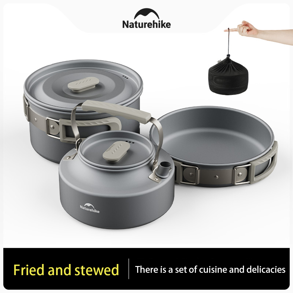 Naturehike Outdoor Pot Set,Cam - đánh giá và giá Outdoor Camping Cooking Set